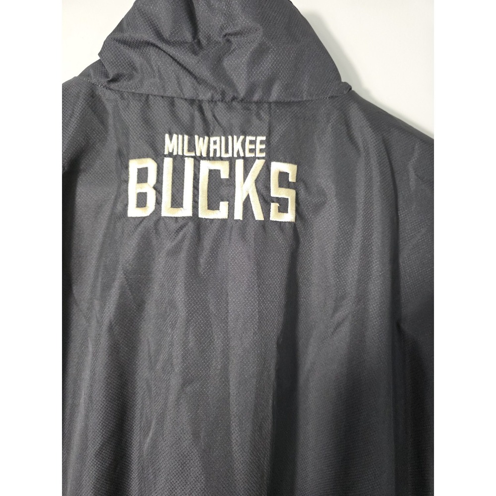 NBA Milwaukee Bucks Jacket Men L Windbreaker G-III Half Zip NWT $85 - Picture 6 of 13